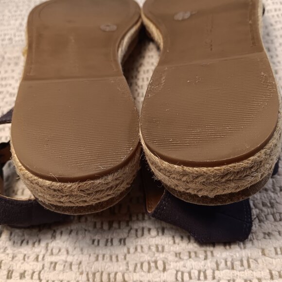 Lucky Brand 'Garston' women's blue suede espadrille ankle strap sandals sz 7 M - Picture 10 of 12
